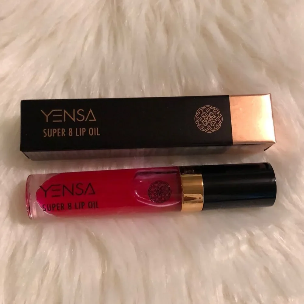 Yensa Full Sized Super 8 LIp Oil in Pink Shine New in Box